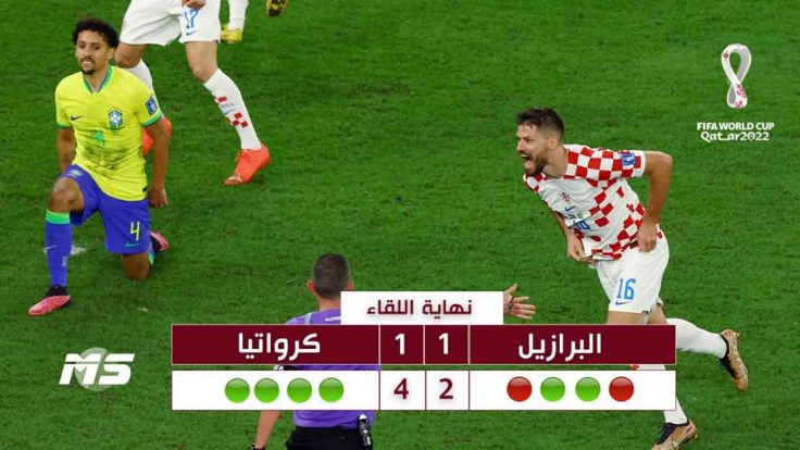 كرواتيا تقصي البرازيل